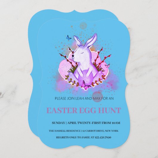 Pasen Brunch Egg Hunt Kaart (Voorkant / Achterkant)