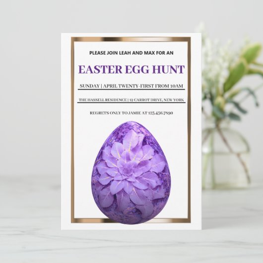 Pasen Brunch Egg Hunt Kaart (Staand voorkant)