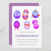 Pasen Brunch Egg Hunt Kaart (Voorkant / Achterkant)
