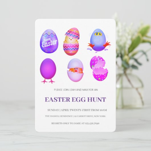 Pasen Brunch Egg Hunt Kaart (Staand voorkant)