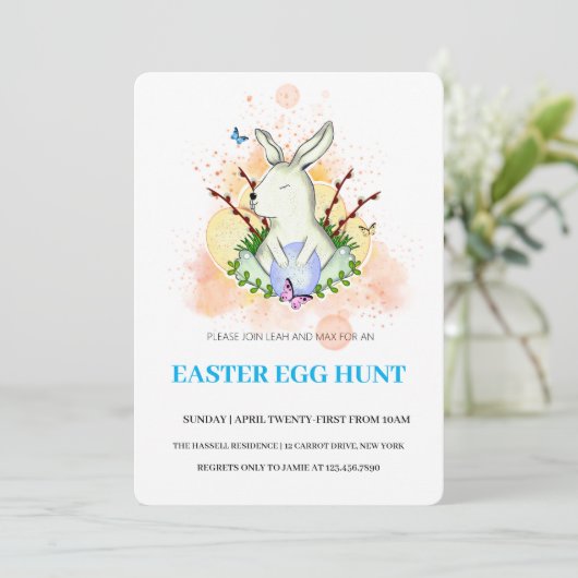 Pasen Brunch Egg Hunt Kaart (Staand voorkant)