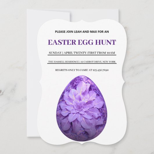 Pasen Brunch Egg Hunt Kaart (Voorkant)