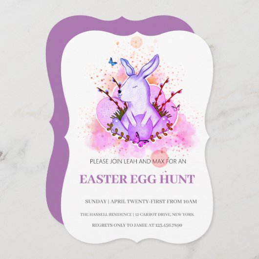 Pasen Brunch Egg Hunt Kaart (Voorkant / Achterkant)