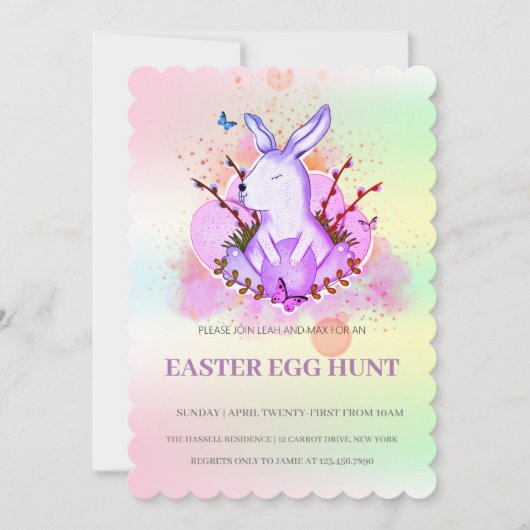 Pasen Brunch Egg Hunt Kaart (Voorkant)