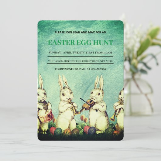 Pasen Brunch Egg Hunt Kaart (Staand voorkant)