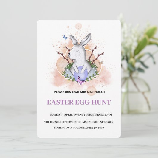 Pasen Brunch Egg Hunt Kaart (Staand voorkant)