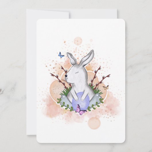 Pasen Brunch Egg Hunt Kaart (Achterkant)