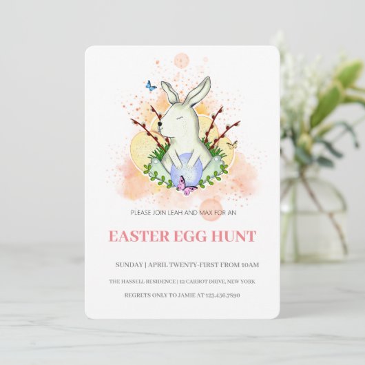 Pasen Brunch Egg Hunt Kaart (Staand voorkant)