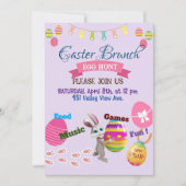 Pasen Brunch & Egg Hunt nodigen Kaart uit (Voorkant)