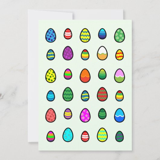 Pasen brunch & Ei Hunt Uitnodiging (Achterkant)