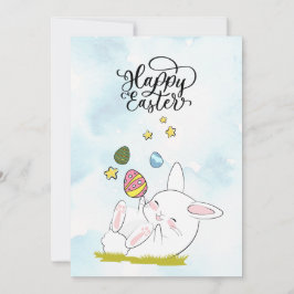 Pasen brunch & eieren jagen | Knuffelkonijn Pasen  Kaart