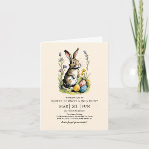 Pasen Brunch & Eierenjacht Wildflower Bunny