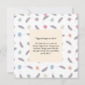 Pasen Brunch & Eierenjacht | Wildflower Bunny Kaart (Achterkant)