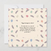 Pasen Brunch & Eierenjacht | Wildflower Bunny Kaart (Achterkant)