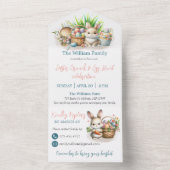 Pasen Brunch en Egg Hunt All In One Uitnodiging (Binnen)