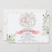 Pasen Brunch en Egg Hunt Deer Bunny Uitnodiging (Voorkant)