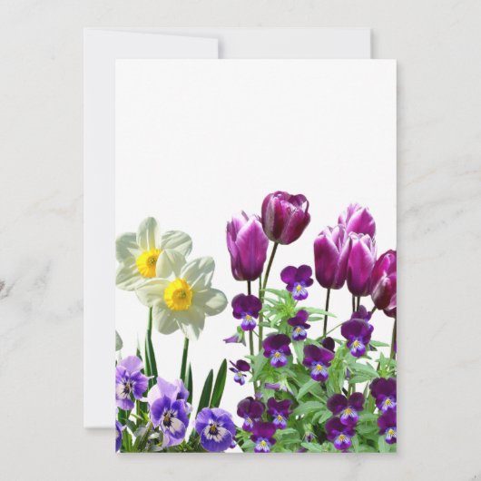 Pasen Brunch en Egg Hunt Holiday Uitnodiging (Achterkant)