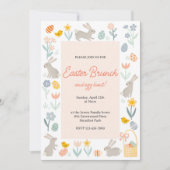 Pasen Brunch en Egg Hunt Kaart (Voorkant)