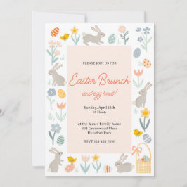 Pasen Brunch en Egg Hunt Kaart