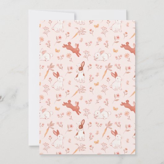 Pasen Brunch en Egg Hunt Kaart (Achterkant)