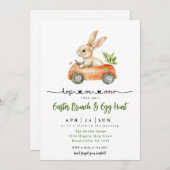 Pasen Brunch en Egg Hunt Kaart (Voorkant / Achterkant)