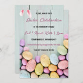 Pasen Brunch en Egg Hunt Kaart (Voorkant / Achterkant)