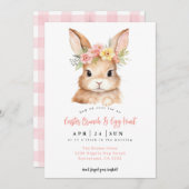 Pasen Brunch en Egg Hunt Kaart (Voorkant / Achterkant)