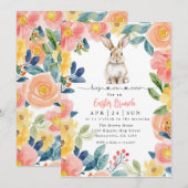 Pasen Brunch en Egg Hunt Kaart (Voorkant / Achterkant)