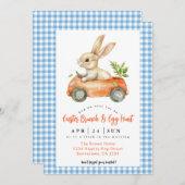 Pasen Brunch en Egg Hunt Kaart (Voorkant / Achterkant)