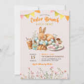 Pasen Brunch en Egg Hunt Kaart (Voorkant)