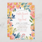 Pasen Brunch en Egg Hunt Kaart (Voorkant / Achterkant)