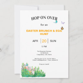 Pasen Brunch en Egg Hunt Kaart