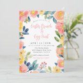 Pasen Brunch en Egg Hunt Kaart (Staand voorkant)