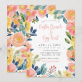 Pasen Brunch en Egg Hunt Kaart (Voorkant / Achterkant)