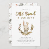 Pasen Brunch en Egg Hunt Kaart (Voorkant / Achterkant)