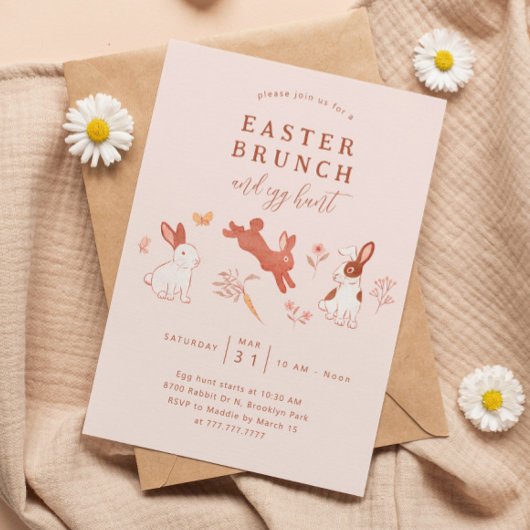 Pasen Brunch en Egg Hunt Kaart
