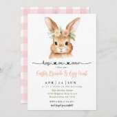 Pasen Brunch en Egg Hunt Kaart (Voorkant / Achterkant)