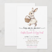 Pasen Brunch en Egg Hunt Kaart (Voorkant / Achterkant)