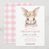 Pasen Brunch en Egg Hunt Kaart (Voorkant / Achterkant)