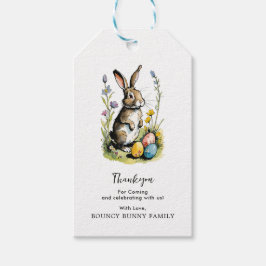 Pasen Brunch en Egg Hunt | Wildflower Bunny Cadeaulabel