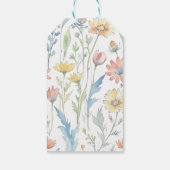 Pasen Brunch en Egg Hunt | Wildflower Bunny Cadeaulabel (Achterkant)