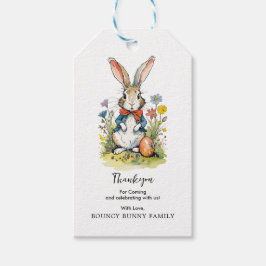 Pasen Brunch en Egg Hunt | Wildflower Bunny Cadeaulabel