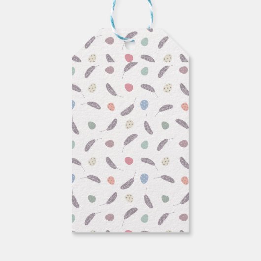 Pasen Brunch en Egg Hunt | Wildflower Bunny Cadeaulabel (Achterkant)