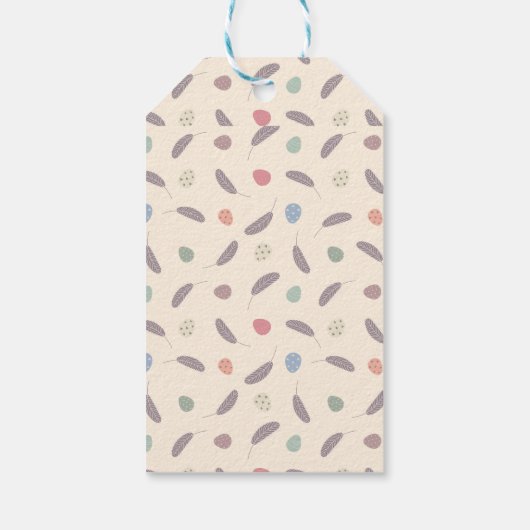 Pasen Brunch en Egg Hunt | Wildflower Bunny Cadeaulabel (Achterkant)