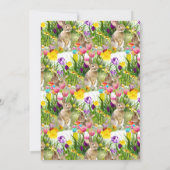 Pasen brunch en eierenjacht vakantie  kaart (Achterkant)