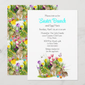 Pasen brunch en eierenjacht vakantie  kaart (Voorkant / Achterkant)