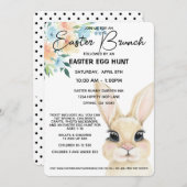 Pasen Brunch en Pasen Egg Hunt Uitnodiging (Voorkant / Achterkant)
