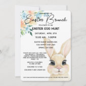 Pasen Brunch en Pasen Egg Hunt Uitnodiging (Voorkant)