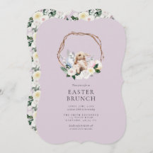 Pasen Brunch Floral Bunny Wreath