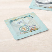 Pasen Brunch & Jacht Coaster – Gepersonaliseerd Kartonnen Onderzetters (Schuin)